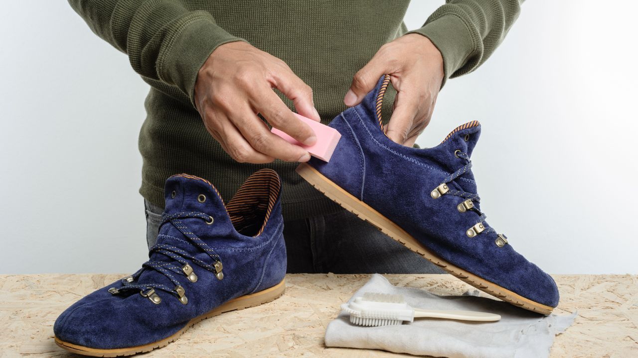 Cleaning Suede Shoes With A Suede Brush
